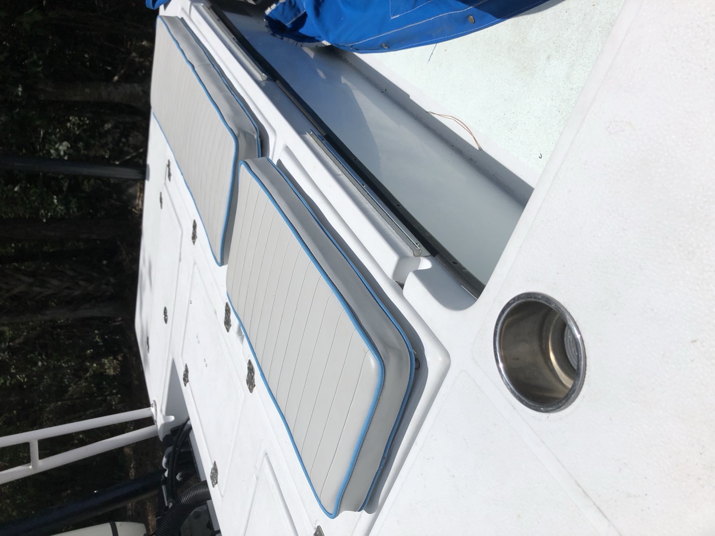 New sun pads on the foredeck